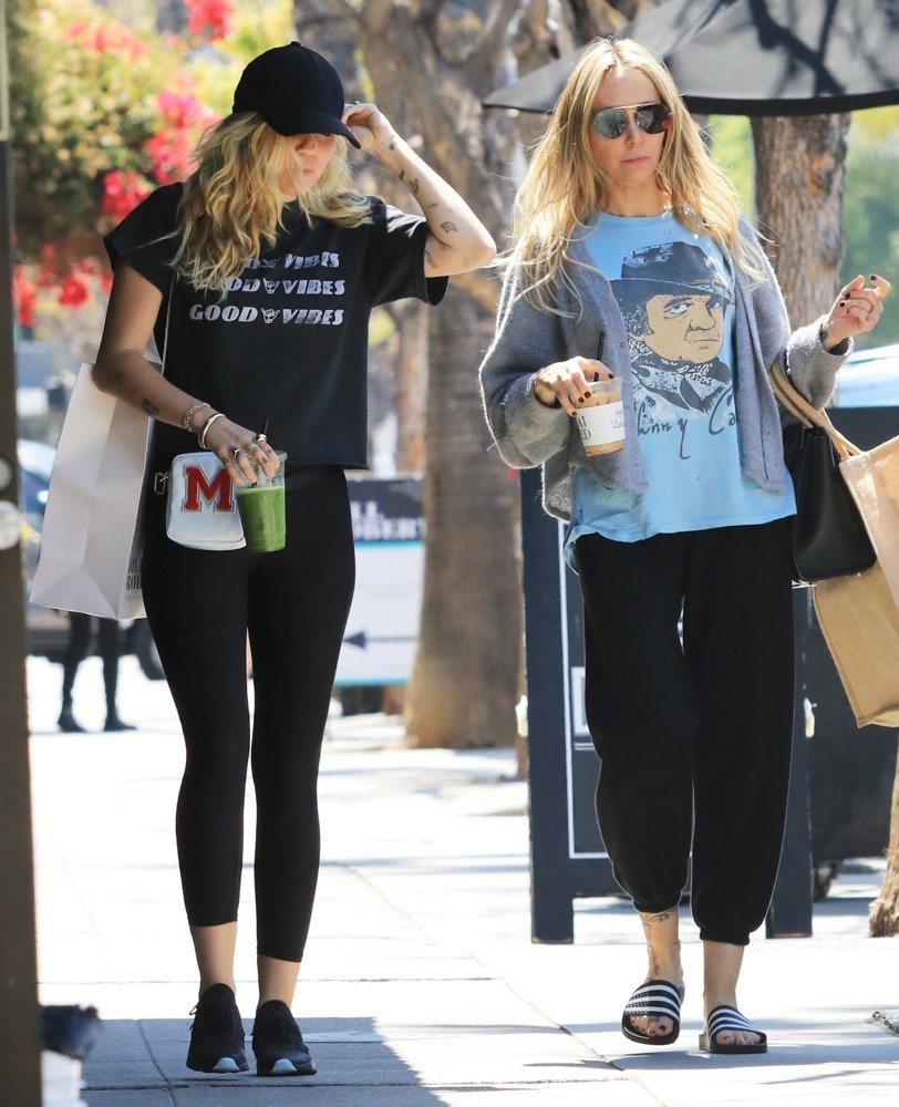 Miley Cyrus and Tish Cyrus Were Spotted Shopping in Studio City