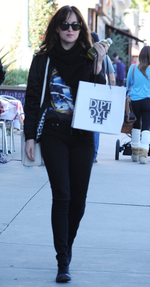 Dakota Johnson Shops in West Hollywood