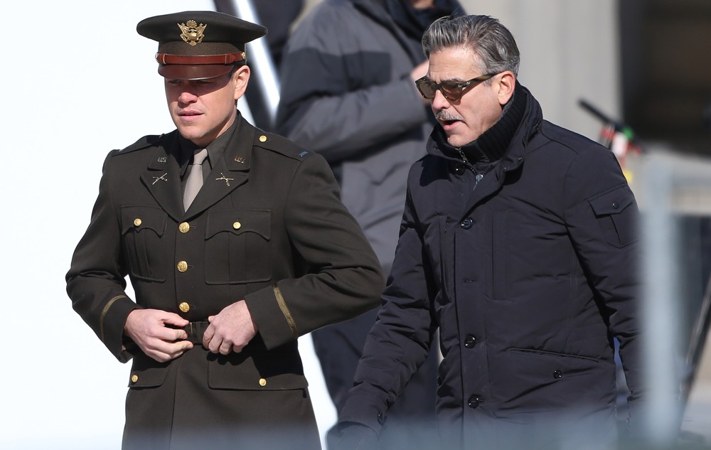 On The Set of Movie The Monuments Men