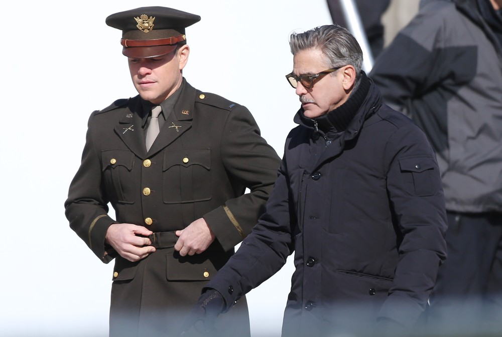 On The Set of Movie The Monuments Men
