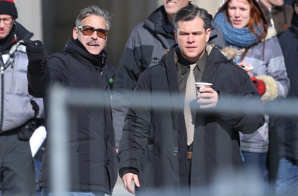 On The Set of Movie The Monuments Men