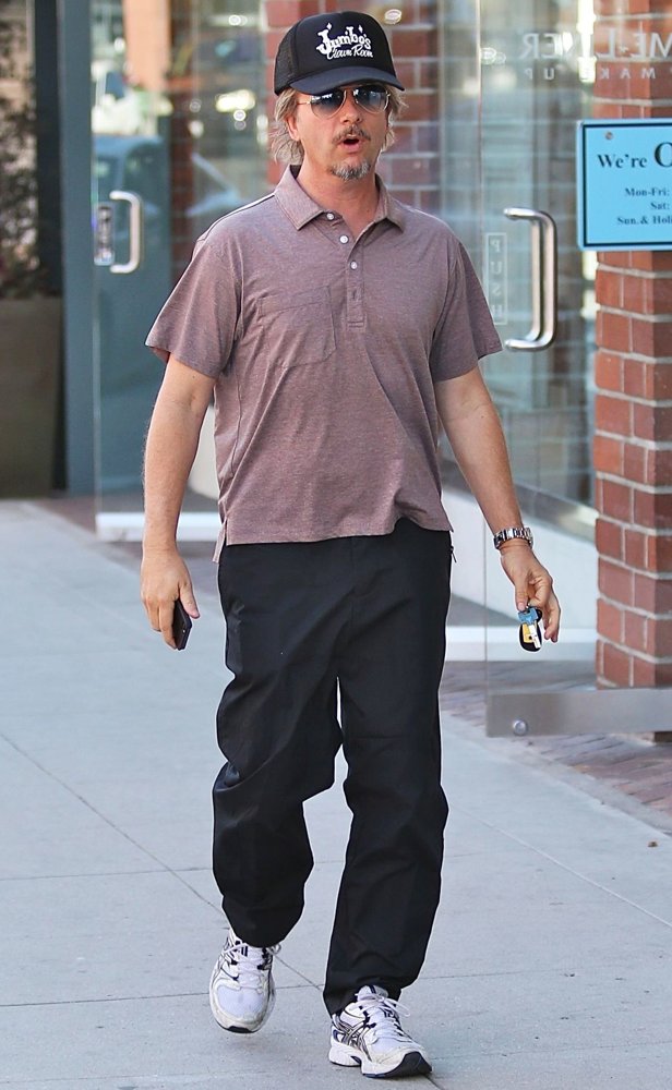 David Spade Walks in Beverly Hills
