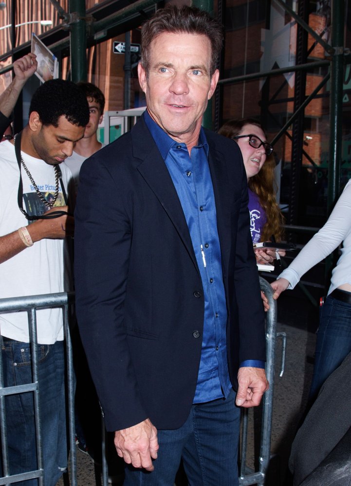 Dennis Quaid Arrives at AOL Build