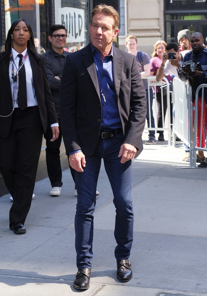 Dennis Quaid Arrives at AOL Build