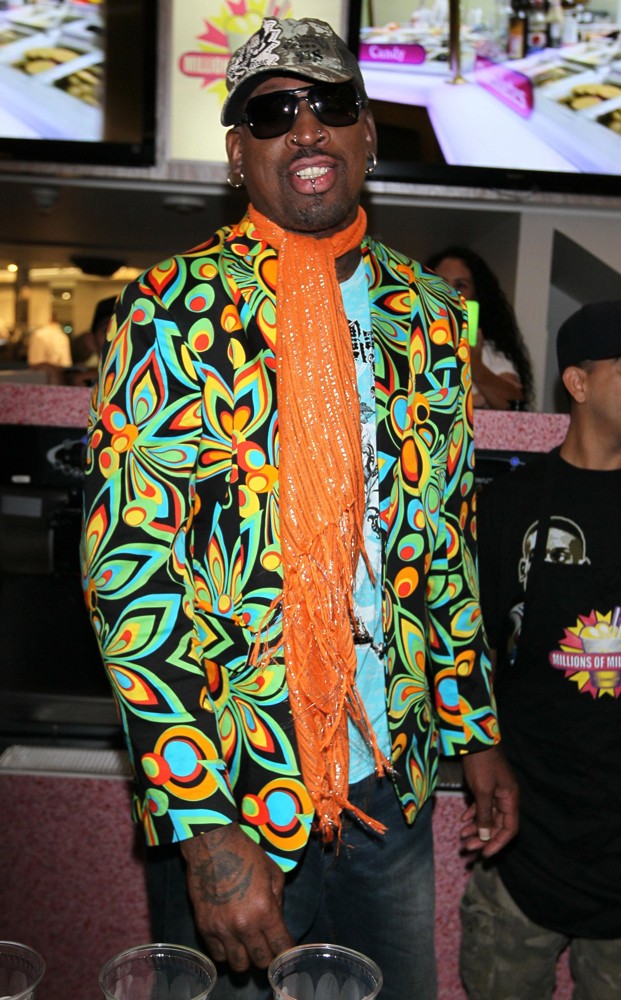Dennis Rodman Makes An Appearance at Millions of Milkshakes