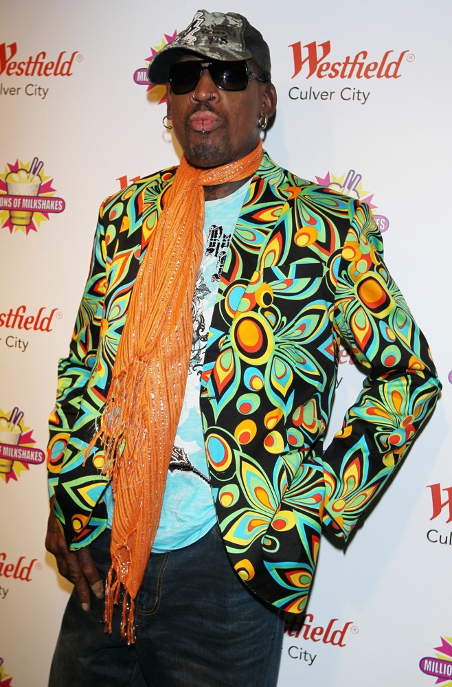 Dennis Rodman Makes An Appearance at Millions of Milkshakes