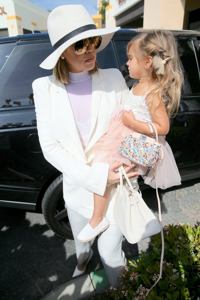 The Kardashian Family and Lamar Odom Attend The Easter Sunday Service