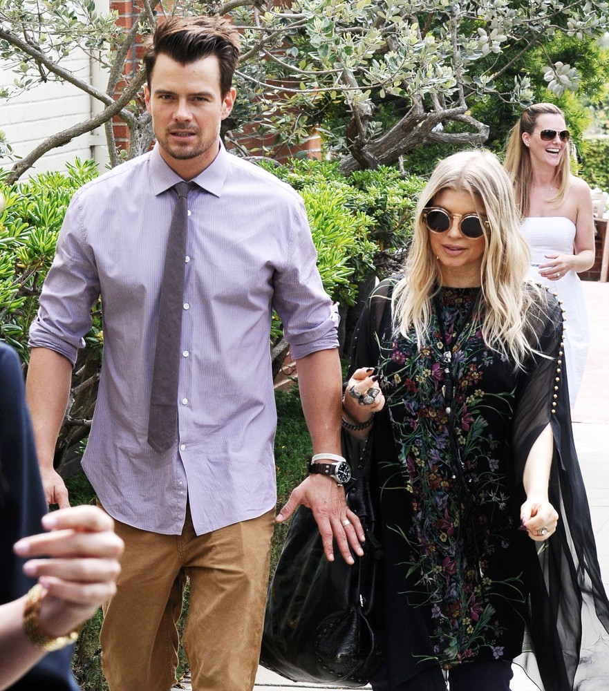Josh Duhamel;Stacy Ferguson;<br>Fergie and Josh Duhamel Leaving A Church in Brentwood After Easter Sunday Mass