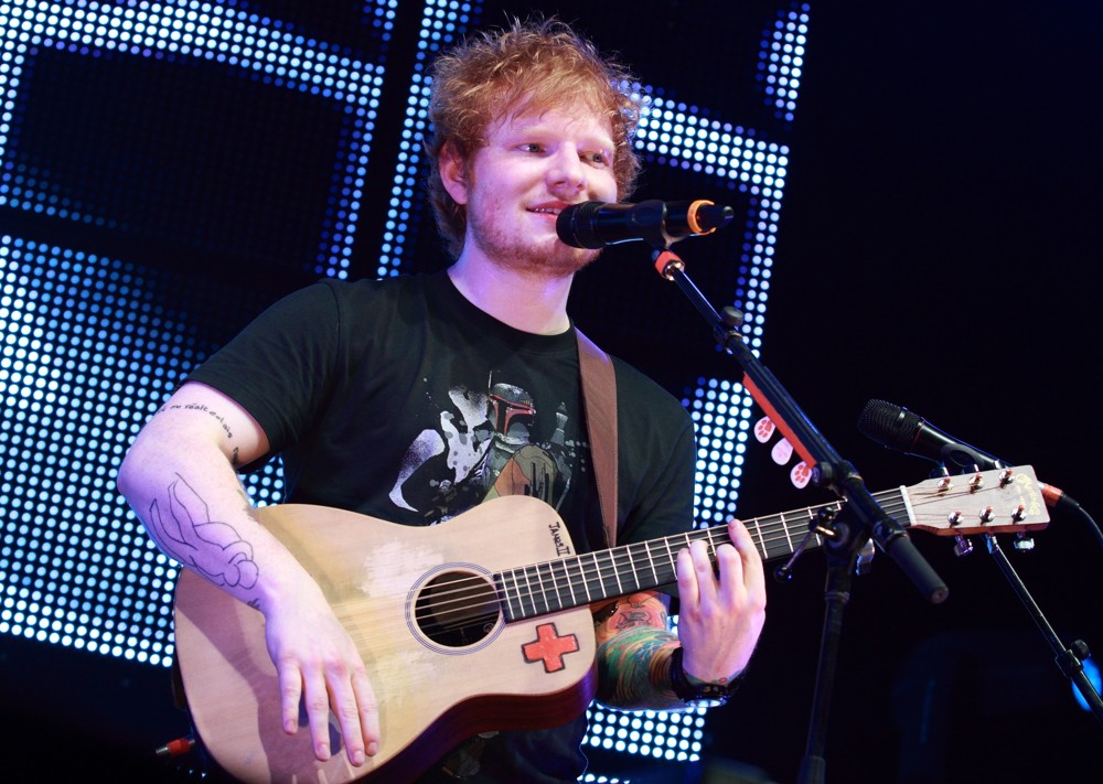 Ed Sheeran Performing at The Festival Hall