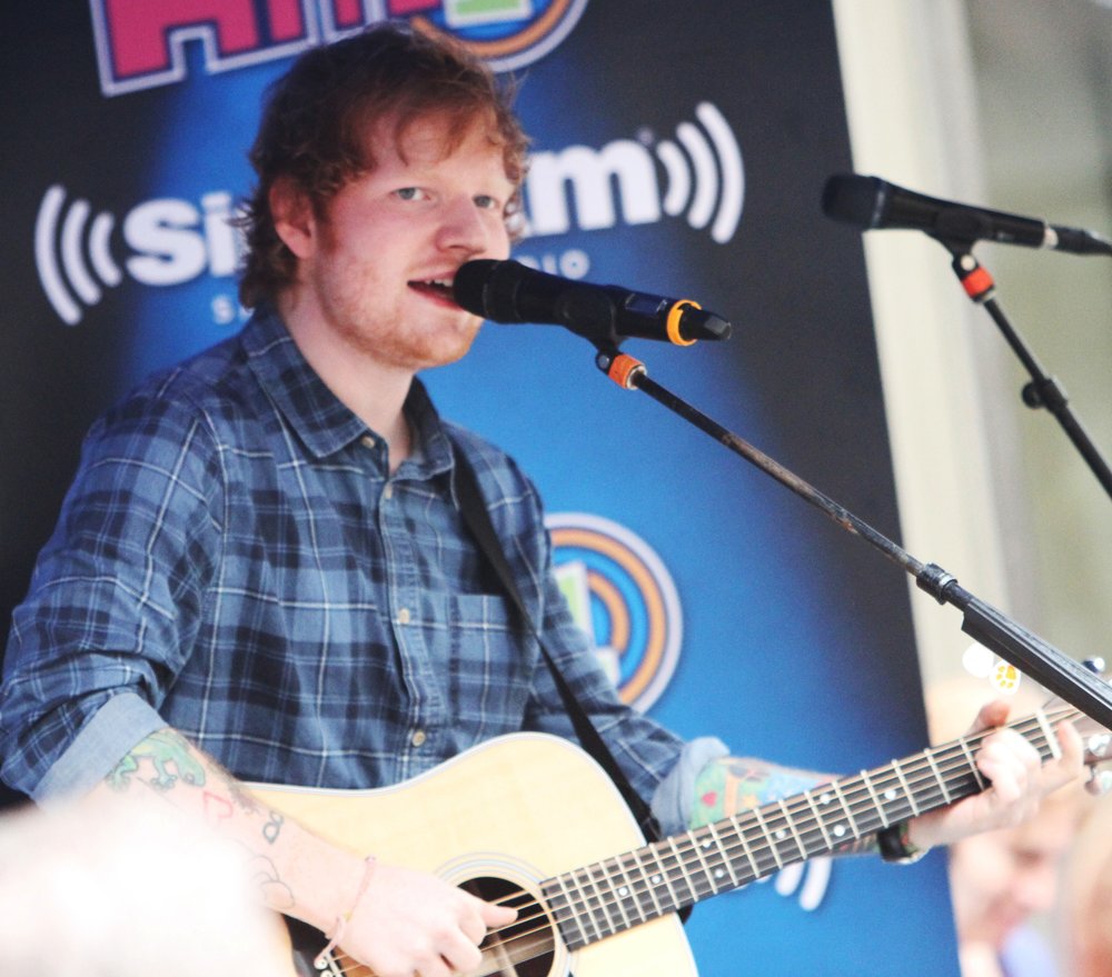 Ed Sheeran Performs at The SiriusXM SideWalk Session
