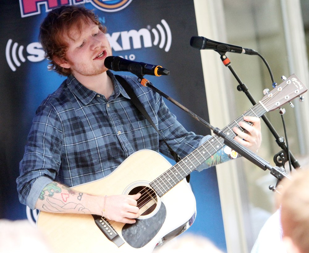 Ed Sheeran Performs at The SiriusXM SideWalk Session