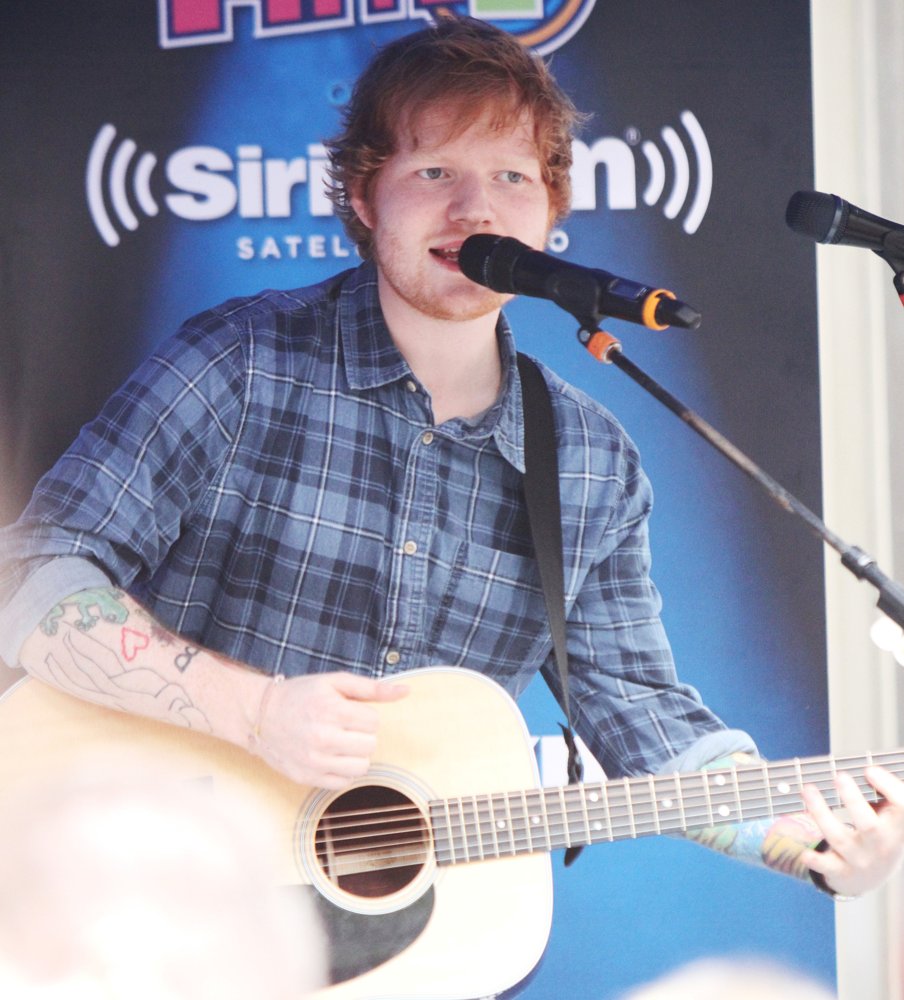 Ed Sheeran Performs at The SiriusXM SideWalk Session