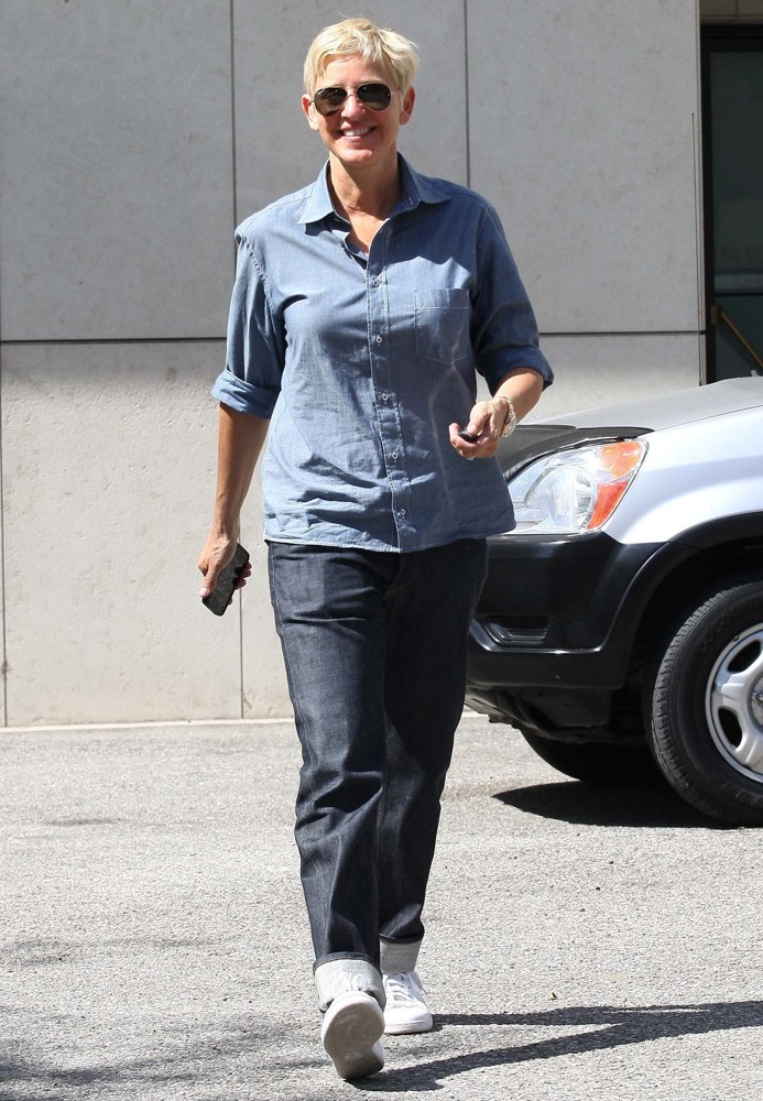 Ellen DeGeneres Is Seen Heading to The Hermes Boutique