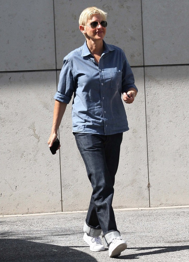 Ellen DeGeneres Is Seen Heading to The Hermes Boutique