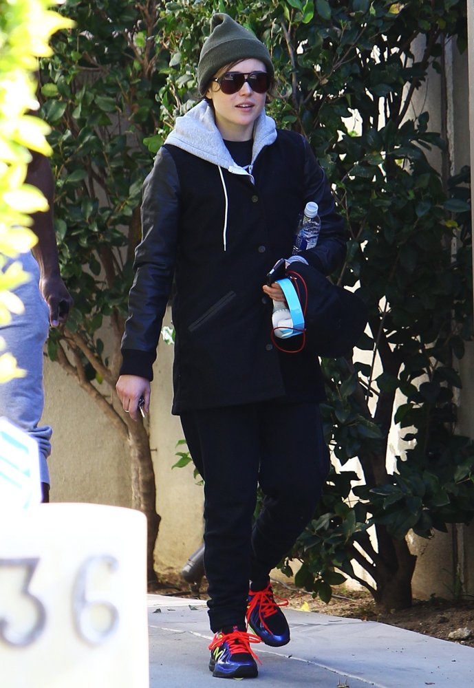 Ellen Page Leaving The Gym