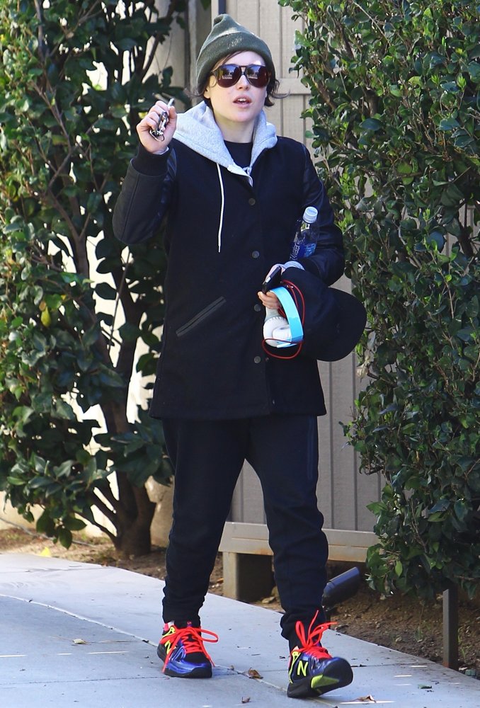 Ellen Page Leaving The Gym