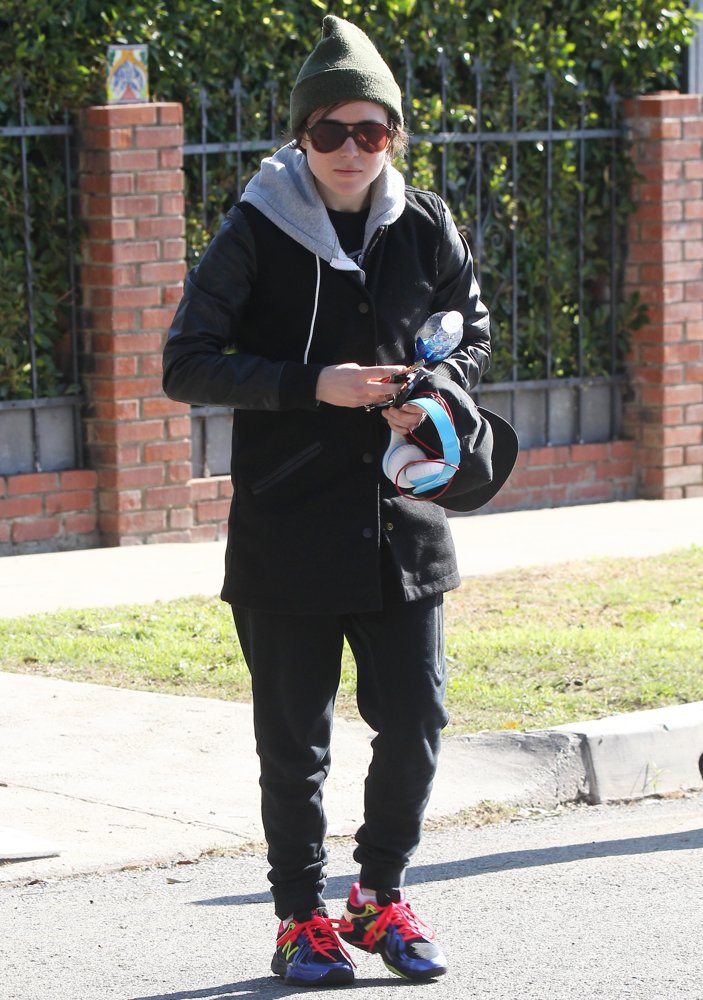 Ellen Page Leaving The Gym