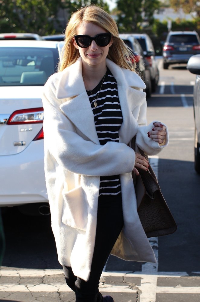 Emma Roberts Leaving Fred Segal on Melrose Avenue