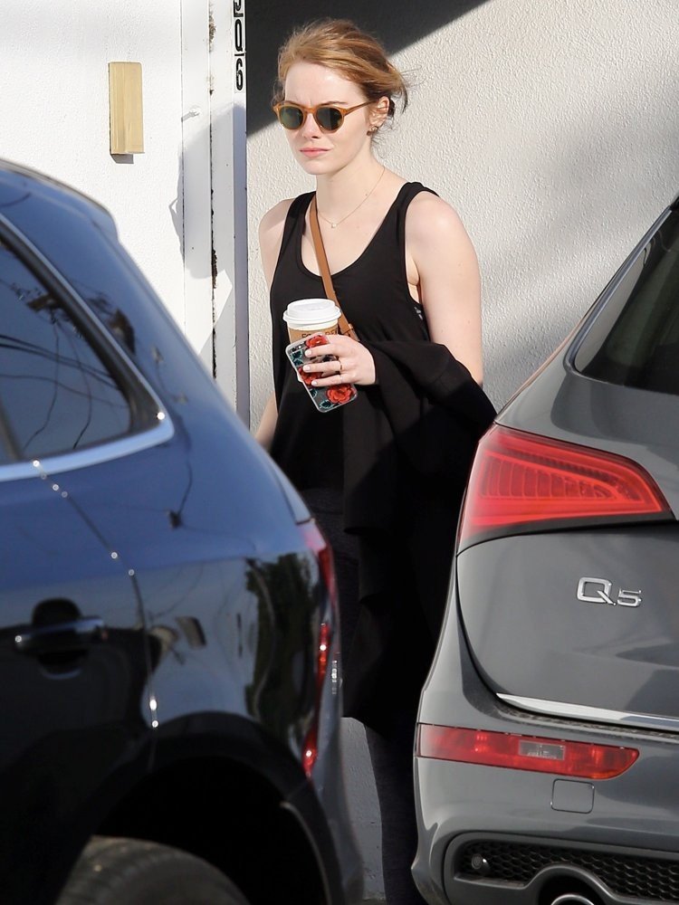 Emma Stone;<br>Emma Stone Spotted Leaving The Gym