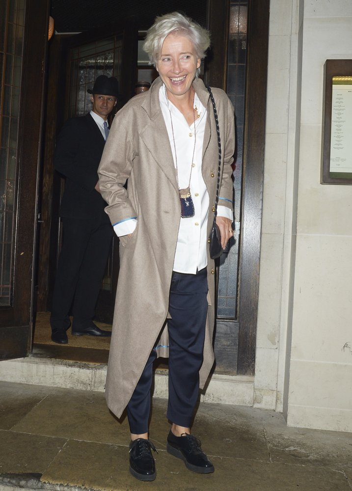 Emma Thompson Leaves 34 Mayfair Restaurant