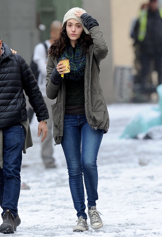Emmy Rossum on The Set of Shameless