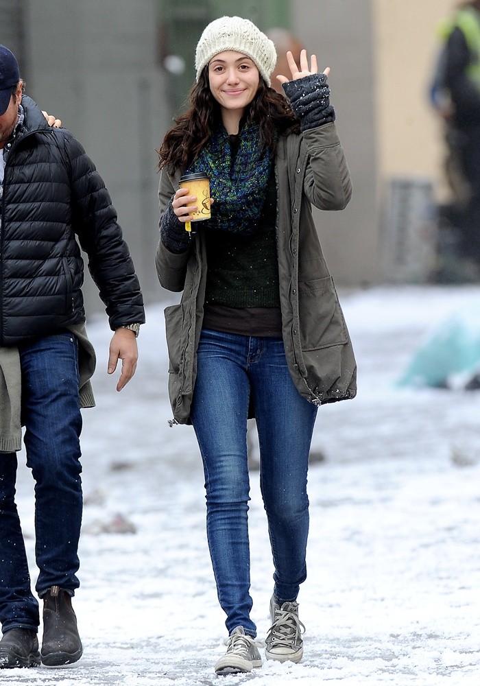Emmy Rossum on The Set of Shameless