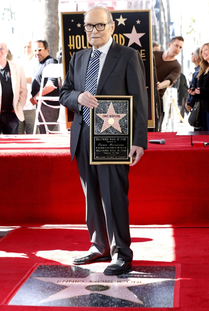 Ennio Morricone Rreceives A star on The Hollywood Walk of Fame