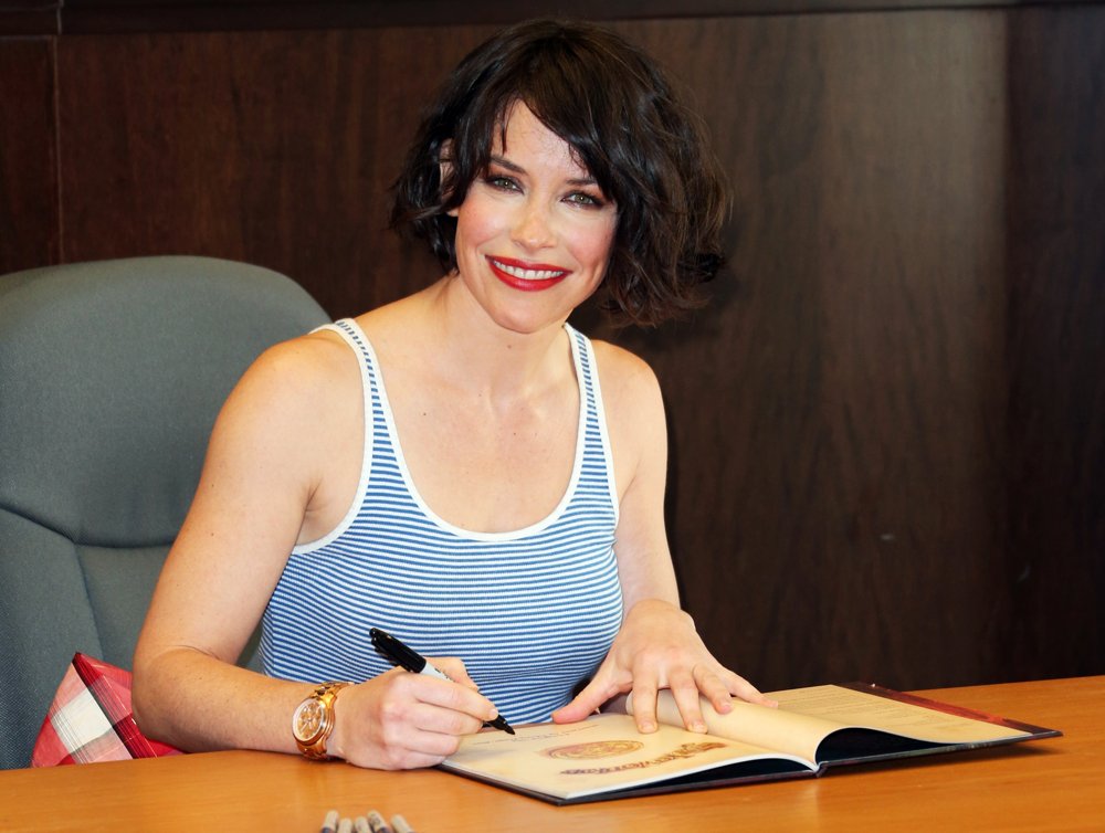 Evangeline Lilly Signs Copies of Her Book The Squickerwonkers