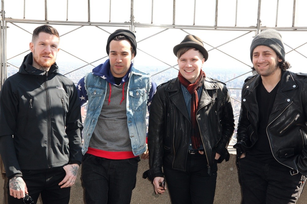 Fall Out Boy Promote Their Album Save Rock and Roll During A Photocall