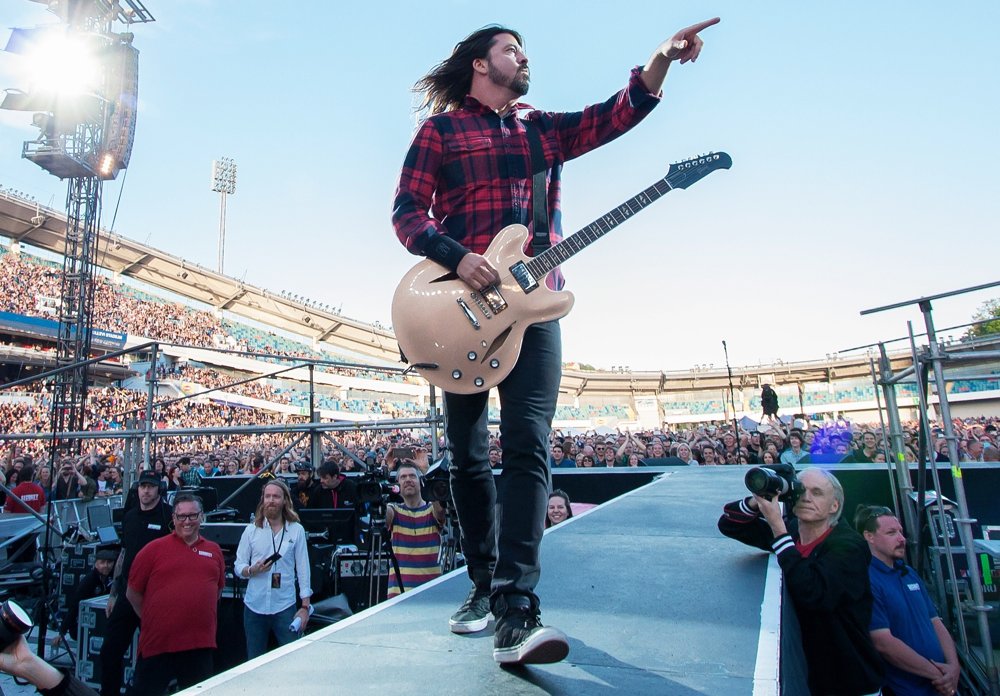 Foo Fighters Performing in Gothenburg