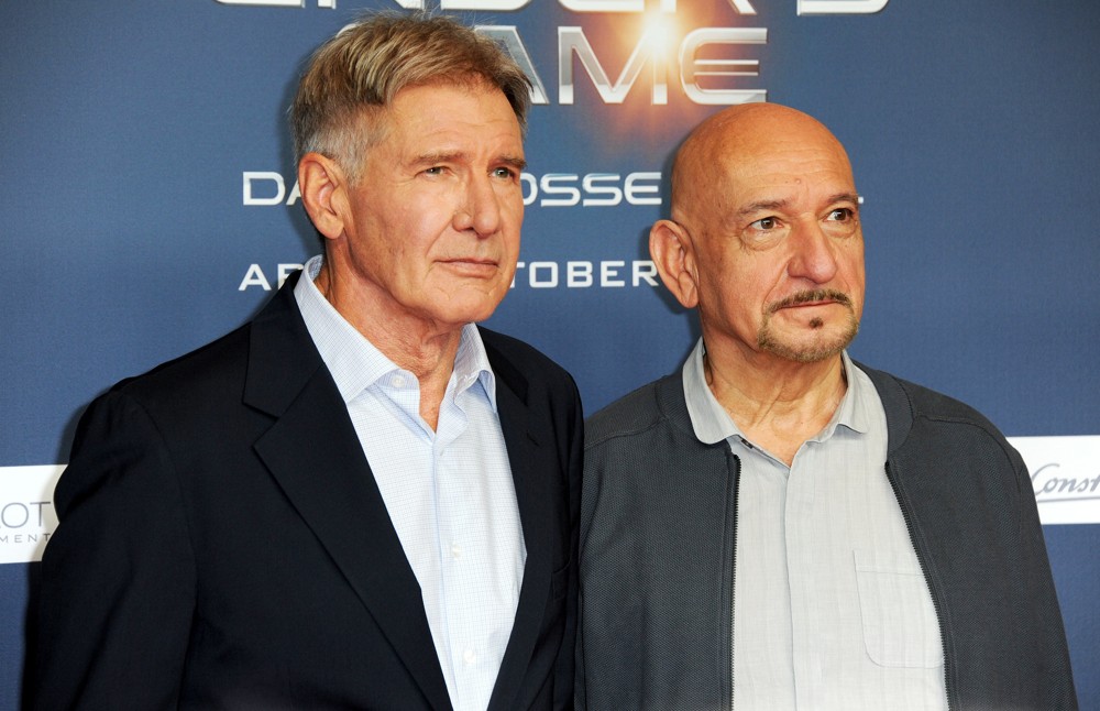 Harrison Ford;Ben Kingsley;<br>Photocall for Ender's Game