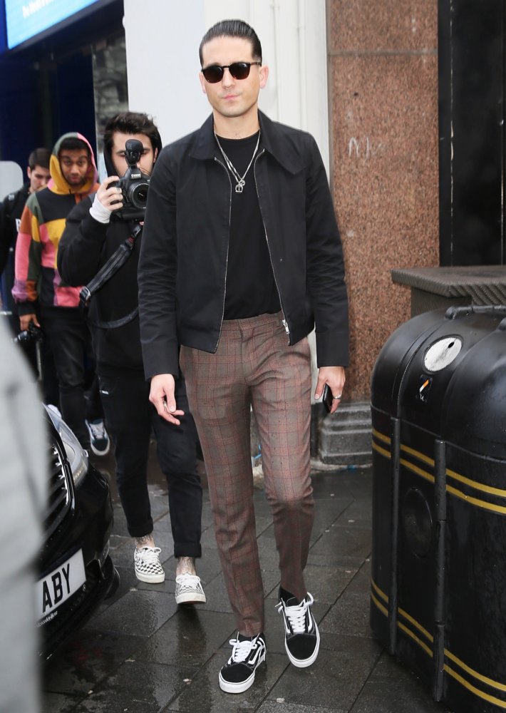 G-Eazy Seen Leaving Global Studios