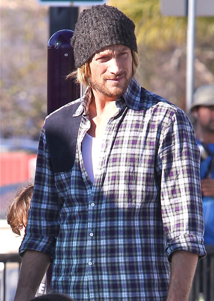 Gabriel Aubry with His Daughter Having Fun at The Park