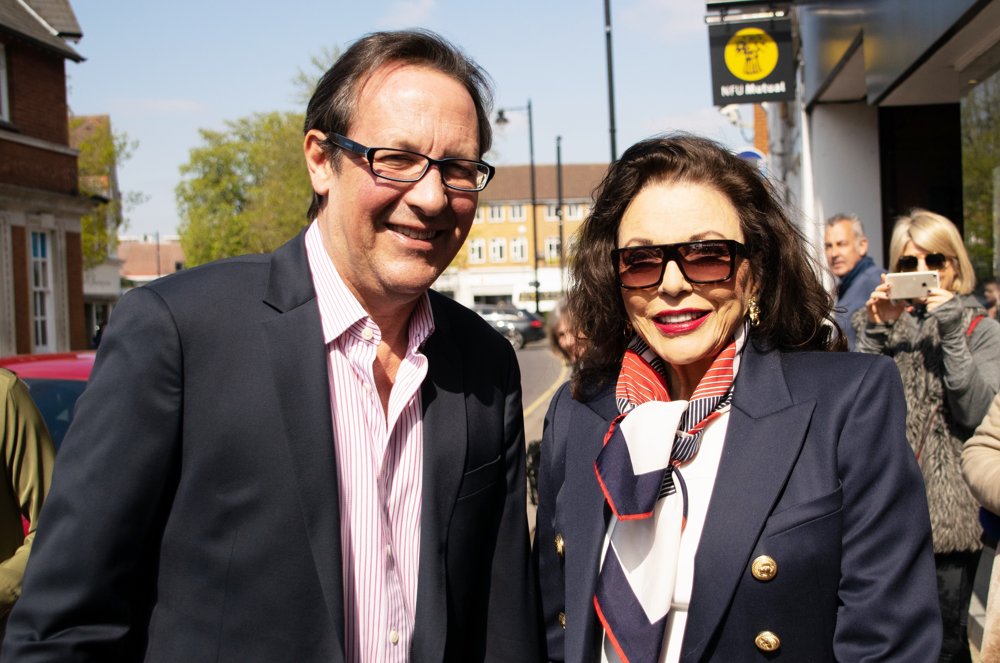 Joan Collins Opens Charity Shop