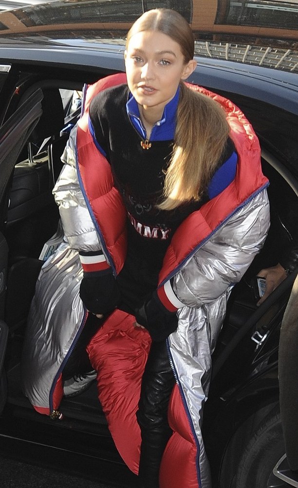 Gigi Hadid at The Tommy Hilfiger Store
