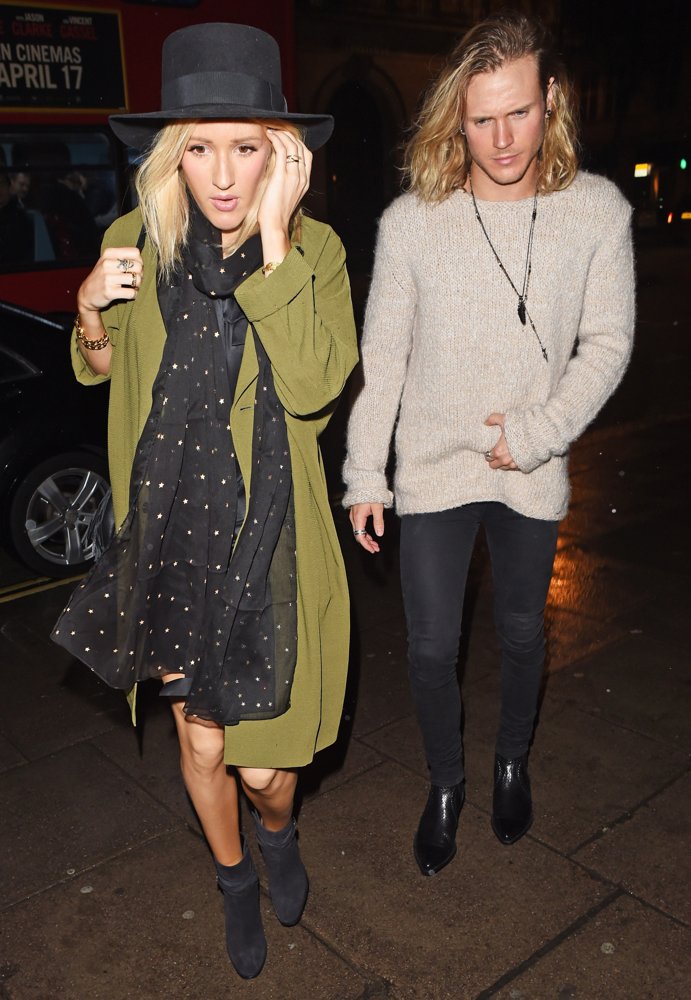 Ellie Goulding and Dougie Poynter Seen Leaving The Wolseley Restaurant
