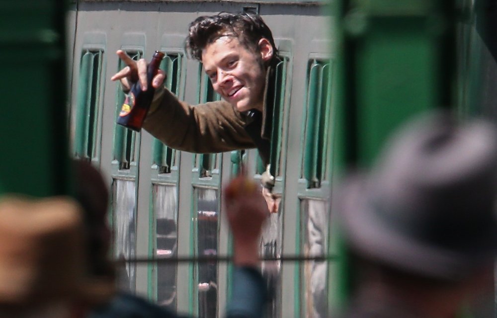 Harry Styles on The Set of Dunkirk