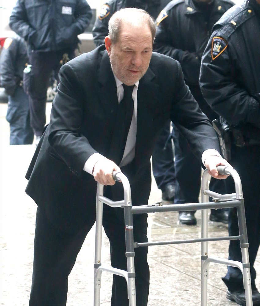 Harvey Weinstein at Courthouse for His Trial
