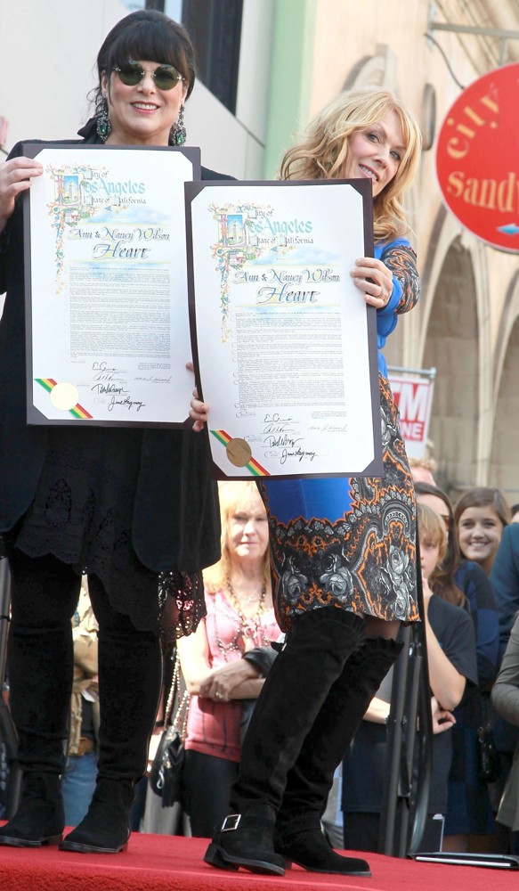 Heart Is Honored with A Hollywood Star on The Hollywood Walk of Fame