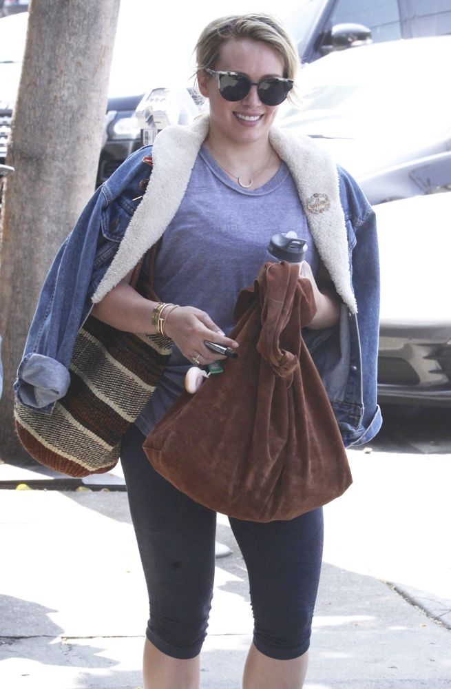 Hilary Duff Leaves The Gym