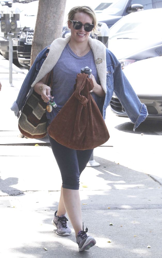 Hilary Duff Leaves The Gym