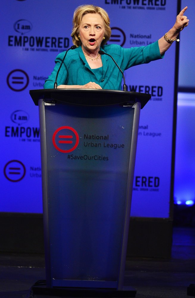 Hillary Clinton Speaks During The Presidential Candidates Plenary