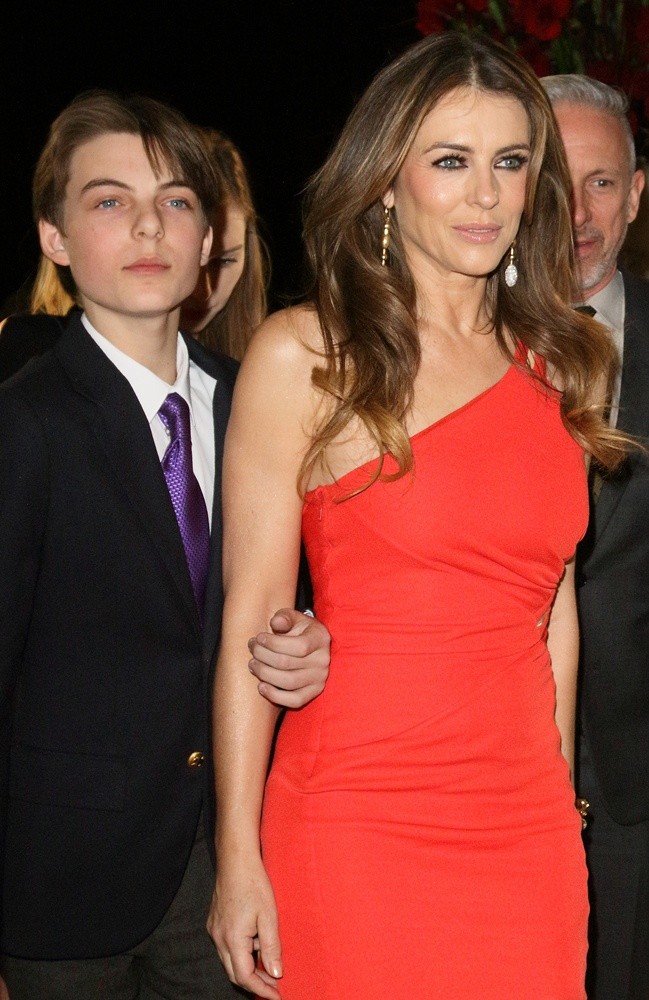 Damian Charles Hurley;Elizabeth Hurley;<br>The UK TV Premiere of The Royals