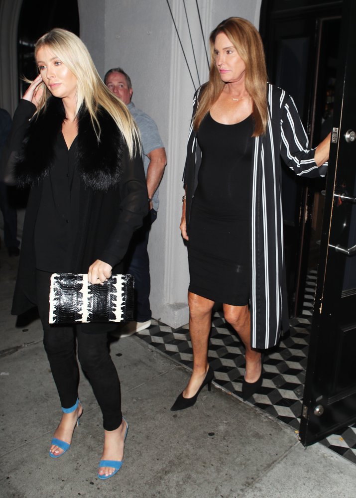 Caitlyn Jenner and Sophia Hutchins Leaving Craig's Restaurant