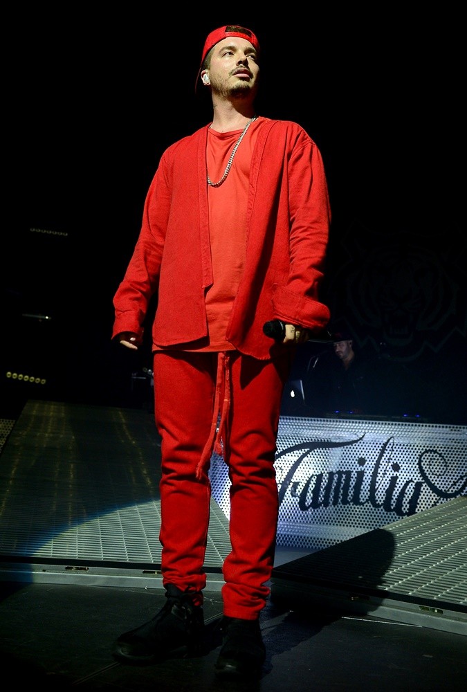 J Balvin Performing Live on Stage During J Balvin Mi Familia Tour