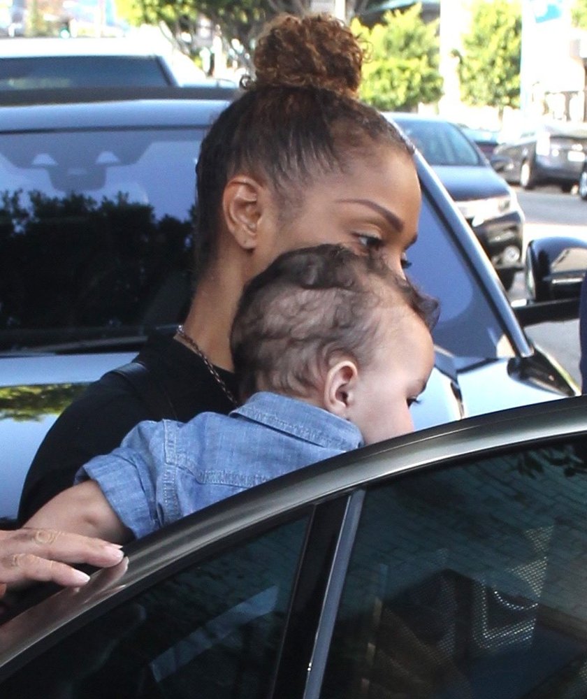 Janet Jackson Goes for Lunch with Her Son