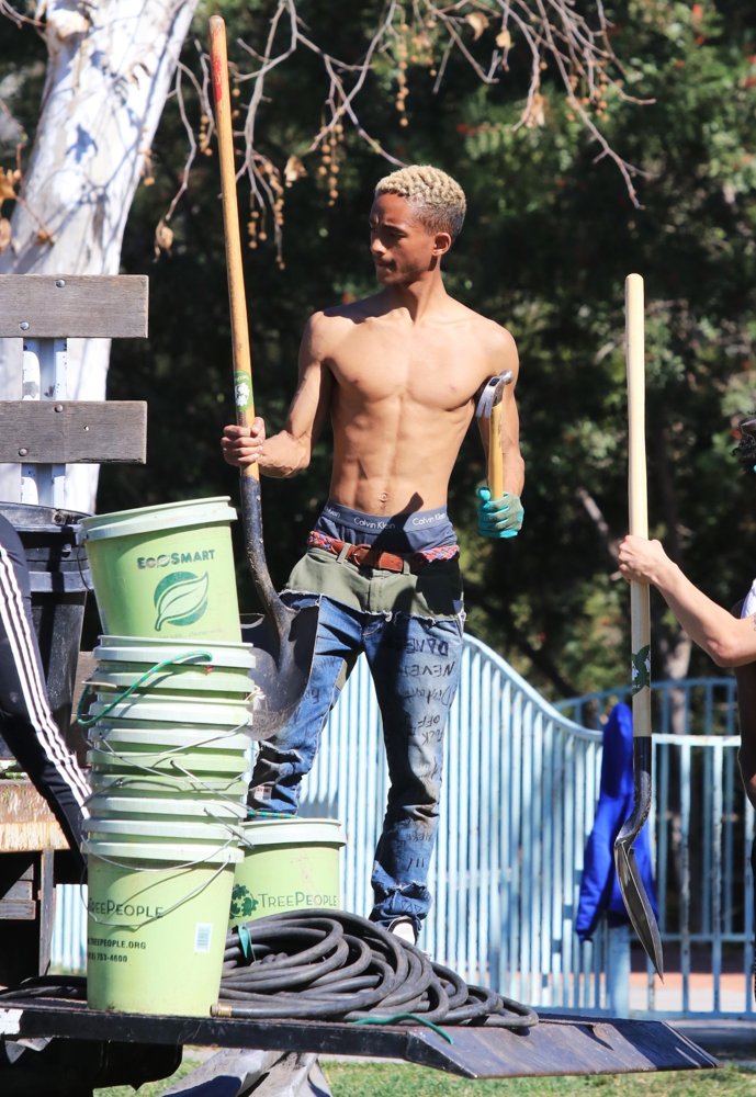 Jaden Smith at TreePeople Park