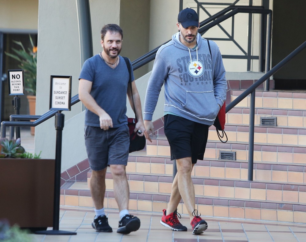 Joe Manganiello Out and About Kitted Out in Steelers Sportswear