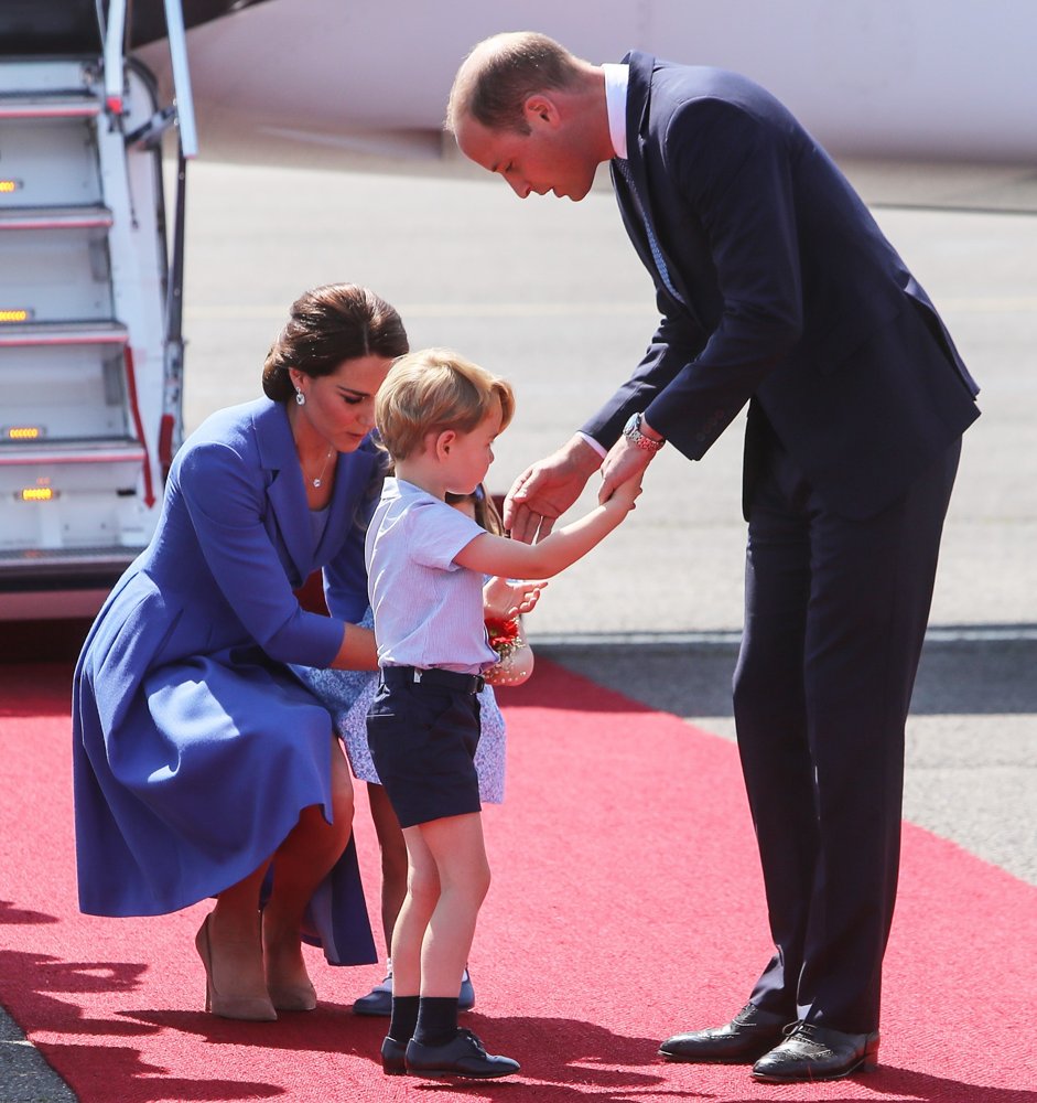 The Duke and Duchess of Cambridge Arrive at Berlin Tegel Airport