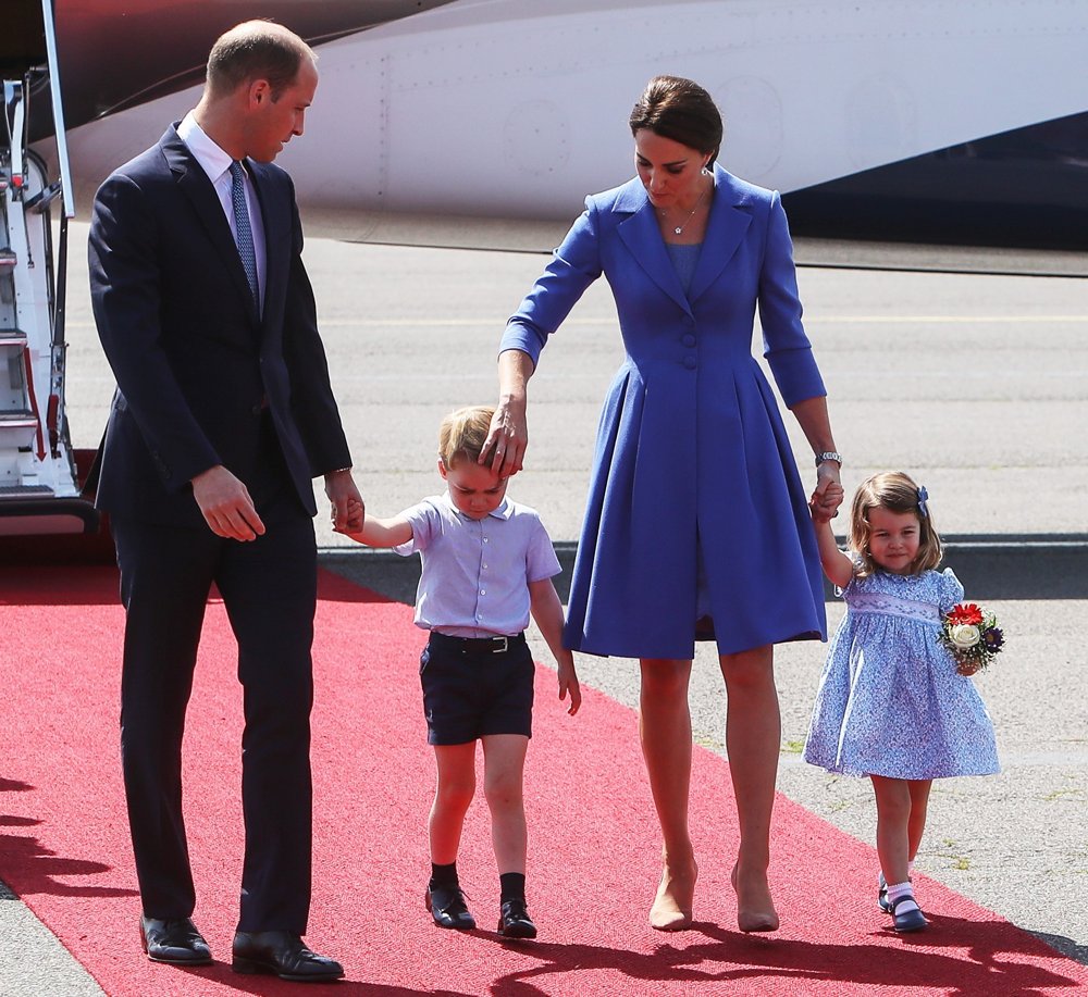 The Duke and Duchess of Cambridge Arrive at Berlin Tegel Airport